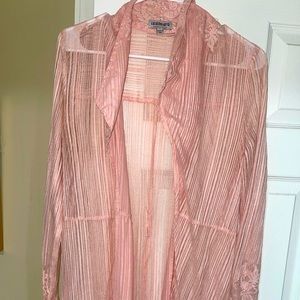 Fashion Nova long pink duster